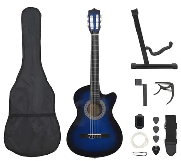 vidaXL 12-dijelni set klasične gitare Western sa 6 žica plavi 38 " - Venlo