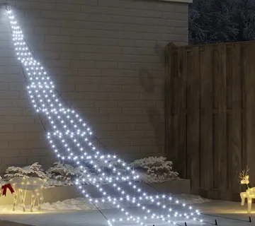vidaXL LED Božićno drvce s zemljanim klinovima Hladna bijela 511 cm - Venlo