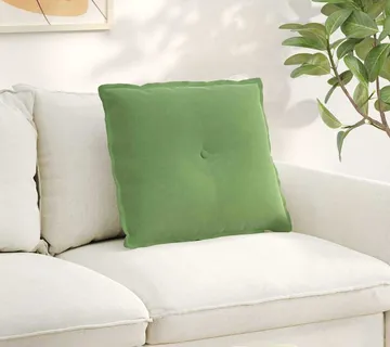 vidaXL Jastuk za leđa Svijetlo zelena 60 x 50 cm Kordura tekstil - Venlo