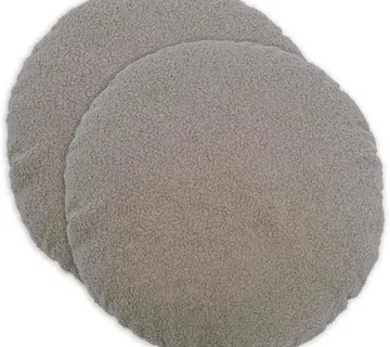 vidaXL Presvlaka za jastuk 2 pcs HEERLEN Svjetlosiva Ø 40 cm Bouclé - Venlo