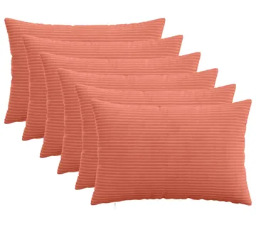 vidaXL Presvlaka za jastuk 6 pcs HEERLEN Crvena narančasta 30 x 50 cm - Venlo