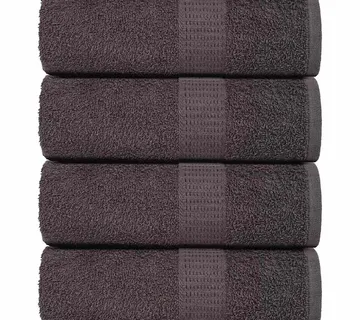 vidaXL Ručnici za goste FROGN 4 kom. Antracit 30x50 cm 360 g/m² - Venlo