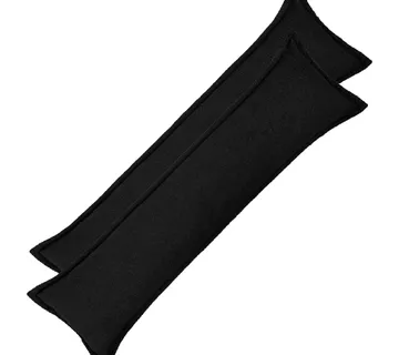 vidaXL Presvlaka za jastuk 2 pcs HOUTEN Crna 40 x 145 cm Bouclé - Venlo