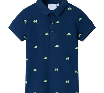 vidaXL Dječja polo majica modra 104 - Venlo