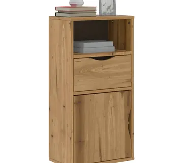 vidaXL Bočni ormarić s ladicom ODDA 40x24x79 cm puno drvo bor - Venlo