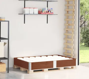 vidaXL Okvir za palete smeđi 150 x 100 cm od masivne borovine - Venlo