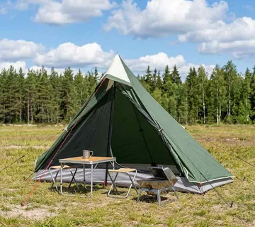 vidaXL Šator za planinarenje 222 x 85 x 125 cm Zelena - Venlo