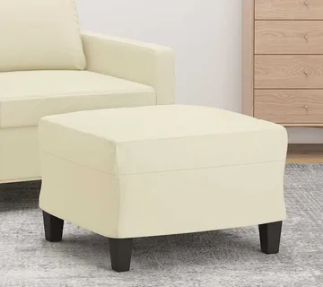 vidaXL Tabure krem 60 x 50 x 41 cm od umjetne kože - Venlo