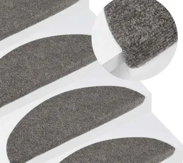 vidaXL Samoljepljivi otirači za stepenice 20 kom sivi 56 x 17 x 3 cm - Venlo