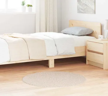 vidaXL Protuklizni Shaggy Tepih Krem 90 x 90 cm PP - Venlo