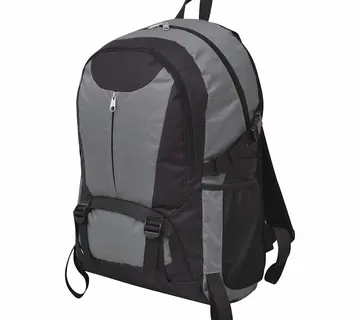 vidaXL Ruksak za planinarenje 40 L crno-sivi - Venlo