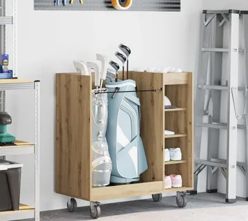 vidaXL Golf ormar s kotačem Umjetnički hrast 90 x 45 x 98 cm - Venlo