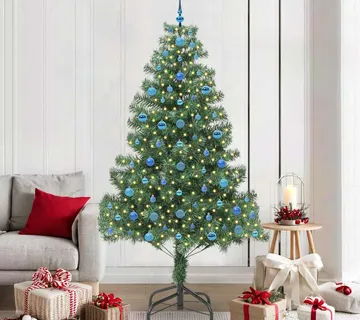 vidaXL Božićno drvce Zelena 210 cm PVC - Venlo