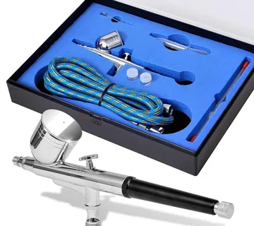 vidaXL Set zračnih kistova s mlaznicama od 0,2/0,3/0,5 mm - Venlo