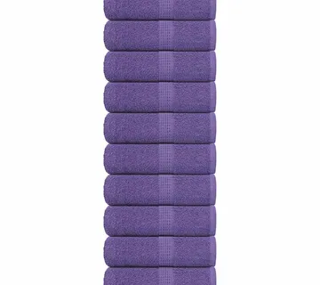vidaXL Ručnici za goste FROGN 10 kom. ljubičasti 30x50 cm 360 g/m² - Venlo
