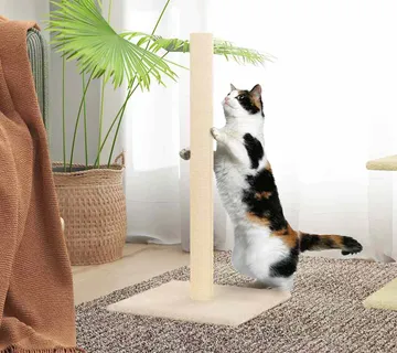 vidaXL Grebalica za mačke krem 35 x 35 x 70 cm - Venlo
