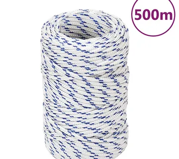 vidaXL Brodski konop bijeli 2 mm 500 m od polipropilena - Venlo