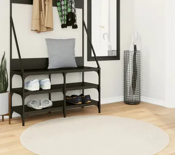 vidaXL Tepih OVIEDO kratkih vlakana bež Ø 120 cm - Venlo
