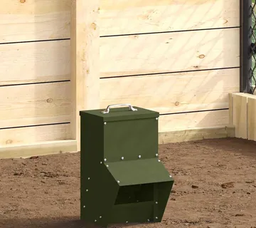 vidaXL Hranilica za piliće Maslinasto zelena 20 x 25 x 35 cm - Venlo