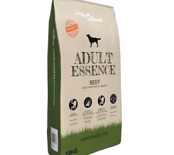 vidaXL Premium suha hrana za pse Adult Essence Beef 15 kg - Venlo