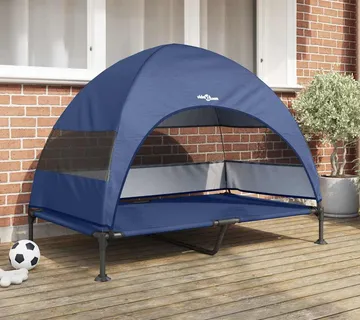 vidaXL Povišeni krevet za pse 127 x 81 x 108 cm Tkanina i čelik - Venlo