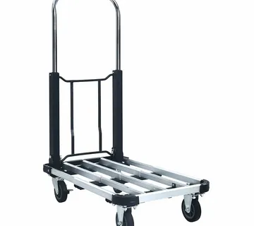 vidaXL Sklopiva transportna kolica 150 kg aluminijska srebrna - Venlo