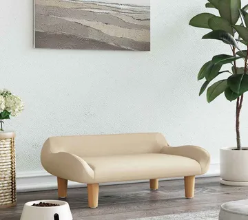 vidaXL Krevet za pse krem boja 70 x 40 x 24 cm od tkanine - Venlo