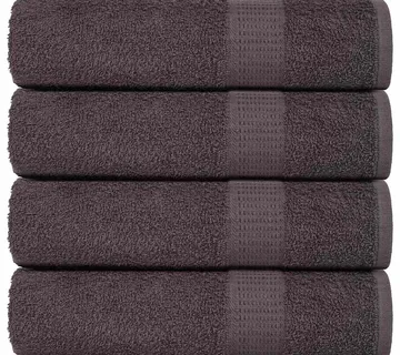 vidaXL Ručnici za kupanje FROGN 4 kom antracit 100x150 cm 360 g/m² - Venlo