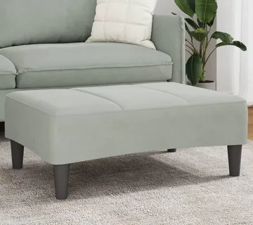 vidaXL Tabure svjetlosivi 77x55x31 cm baršunasti - Venlo