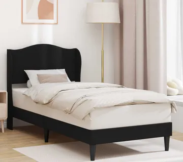 vidaXL Krevetna konstrukcija Crna 80 x 200 cm Umjetna koža - Venlo