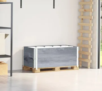 vidaXL Okviri za palete 2 kom sivi 100 x 50 cm od masivne borovine - Venlo
