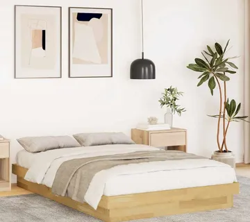 vidaXL Okvir kreveta bez madraca 120x200 cm puno drvo hrast - Venlo