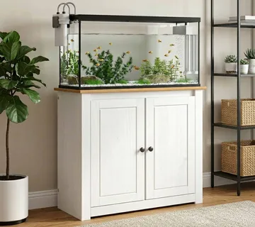 vidaXL Stalak za akvarij PANAMA Bijela i smeđa 81 x 36 x 73 cm 250 kg - Venlo