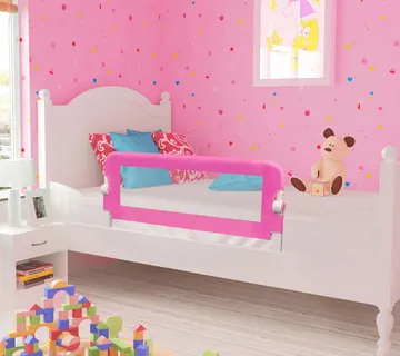 vidaXL Sigurnosna ograda za dječji krevetić 102 x 42 cm ružičasta - Venlo