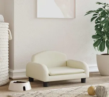 vidaXL Krevet za pse krem 50x40x30 cm od umjetne kože - Venlo