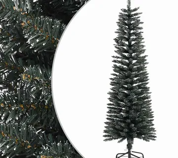 vidaXL Umjetno usko božićno drvce sa stalkom zeleno 150 cm PVC - Venlo