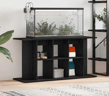 vidaXL Stalak za akvarij crni hrast 120x40x60 cm inženjerski drvo - Venlo