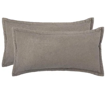 vidaXL Presvlaka za jastuk 2 pcs HOUTEN Svjetlosiva 40 x 70 cm Bouclé - Venlo