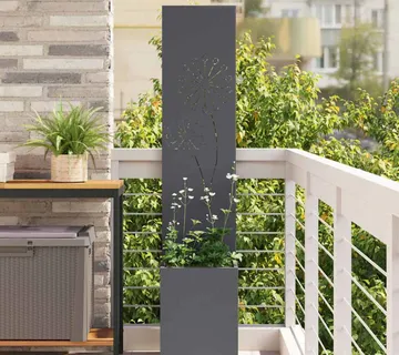 vidaXL Privatnost u vrtu Rezbarija Antracit 32 x 32 x 150 cm - Venlo