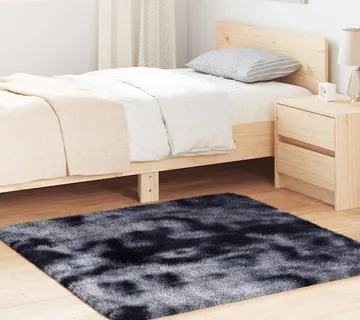 vidaXL Čupavi tepih s visokim vlaknima NAVARRA tamnosiva 120x120 cm - Venlo