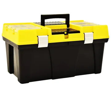 vidaXL Kutija za alat plastična 595 x 337 x 316 mm žuta - Venlo