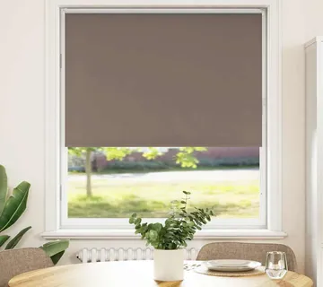 vidaXL Rolo zavjesa Blackout Coffee 110x150 cm Širina tkanine 105,7 cm - Venlo