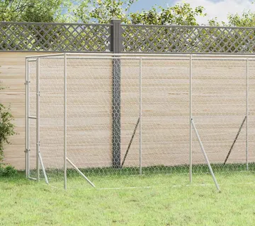 vidaXL Vanjski kavez za pse srebrni 2 x 6 x 2 m od pocinčanog čelika - Venlo