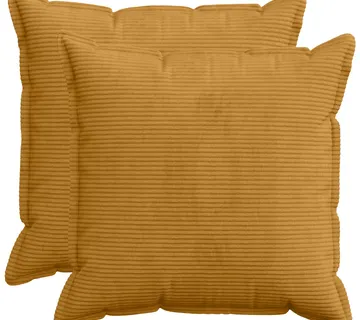 vidaXL Presvlaka za jastuk 2 kom. HOUTEN Žuta 65 x 65 cm Kord - Venlo