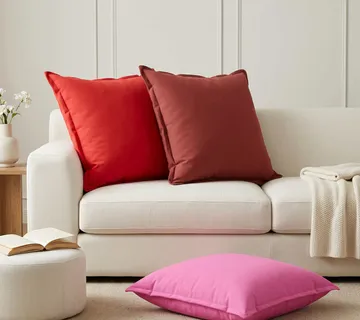 vidaXL Presvlaka za jastuk 2 kom. HOUTEN Crvena 65 x 65 cm Poliester - Venlo