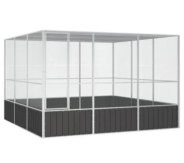 vidaXL Kavez za ptice antracit 302,5x324,5x211,5 cm pocinčani čelik - Venlo