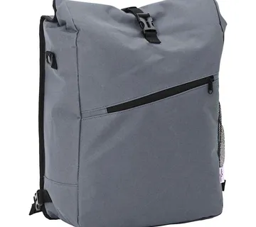 vidaXL Torba za bicikl Siva 33 x 16 x 60 cm Poliester - Venlo