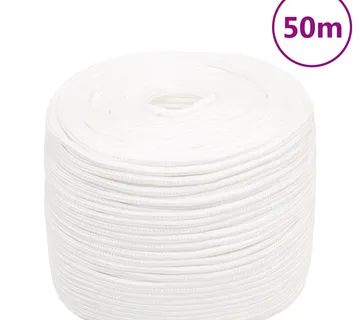 vidaXL Brodski konop svjetlobijeli 10 mm 50 m od polipropilena - Venlo
