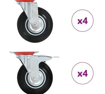 vidaXL Okretni kotačići 8 kom 125 mm - Venlo