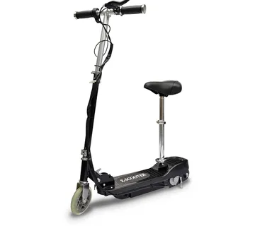 vidaXL Električni romobil sa sjedalom 120 W crni - Venlo